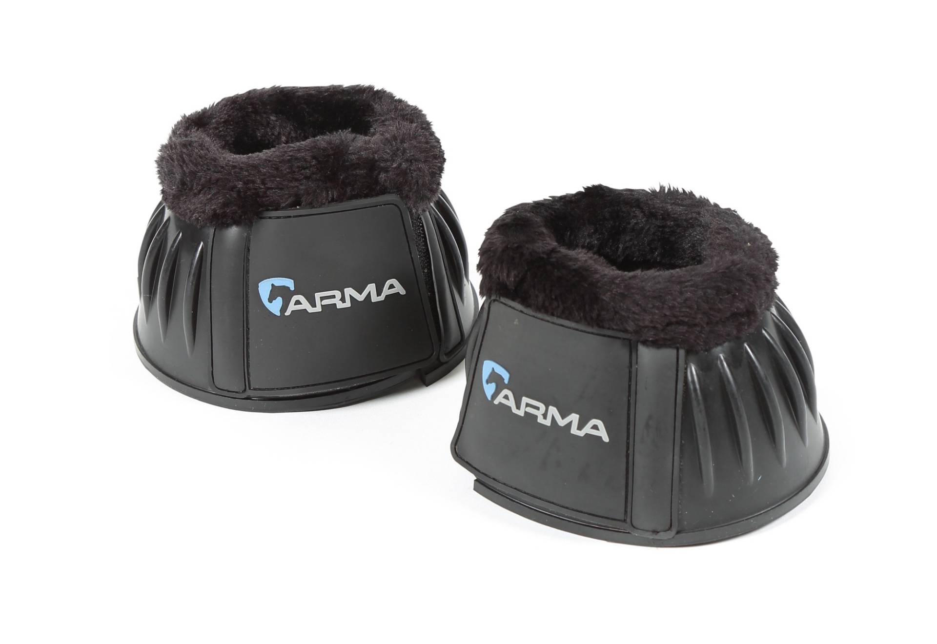 Shires Arma Gummi Hufglocken Fleece Schwarz, Gr. Pony von Shires