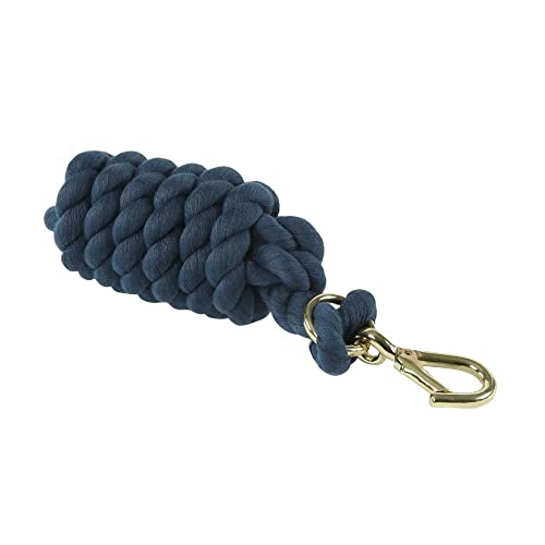 Shires Einfarbiges Halfter Führstrick Marineblau von Shires