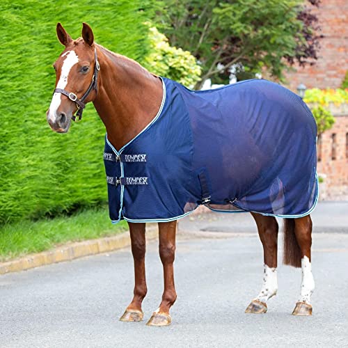 Shires Tempest Original Mesh Cooler Rug 6ft Navy von Shires