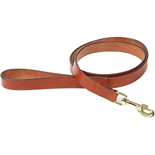 Shires Flat Leather Dog Lead Small Tan Shires Flat Leather Dog Lead Small Tan von Shires
