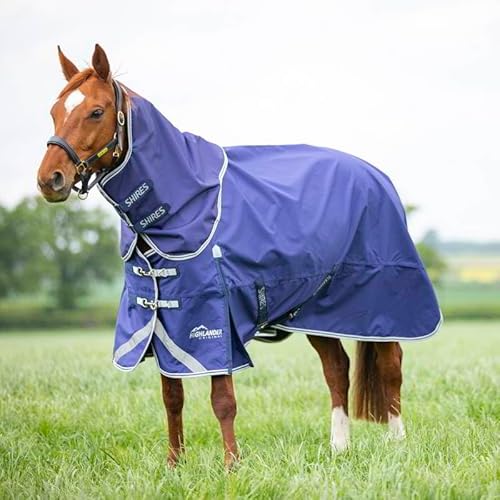 Shires Highlander Original Lite Pferdedecke und Hals-Set, Marineblau, 2,1 m / 213,4 cm, Marineblau Shires Highlander Original Lite Pferdedecke und Hals-Set, Marineblau, 2,1 m / 213,4 cm, Marineblau von Shires