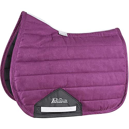 Shires Performance Suede High Wither Comfort Saddle Pad Pony/Cob Plum von Shires