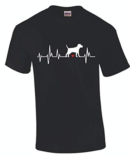 Labrador Herzschlag Retriever Hund T-Shirt i Love My Dog Shirt Labbi, Größe: 2XL von Shirtbild