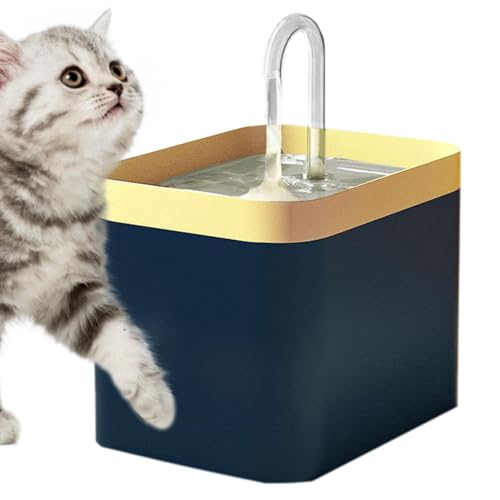 Katzenbrunnen, Trinkbrunnen für Katze, 1.5L Katzenbrunnen Kabellos mit Filter, Automatische Super Silent Katzen Trinkbrunnen, Katzentrinkbrunnen Wasserbrunnen für Katze und Hunde von Shitafe
