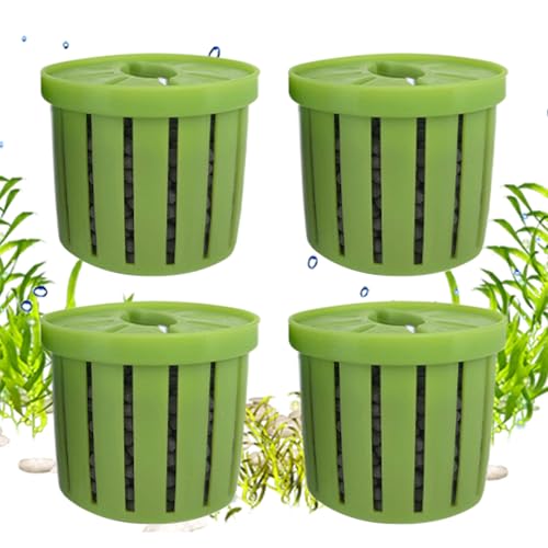 Shitafe Aquarium Pflanzenhalterung - Netzkorb für Aquarienpflanzen | Dekorativer Wasserpflanzen Halter, Wasserdékor Für Aquarien In Wohnung, Büro Und Restaurant von Shitafe