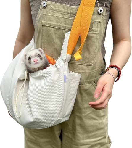 Shixian Frettchengurt – Haustier-Tragetasche mit verstellbarem Gurt, freihändige Umhängetasche, Crossbody-Tasche, Reisegurt Shixian Frettchengurt – Haustier-Tragetasche mit verstellbarem Gurt, freihändige Umhängetasche, Crossbody-Tasche, Reisegurt von Shixian