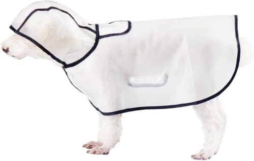 Shixiaodan Hunderegenmantel, transparenter Haustier-Regenmantel, wasserdichter Hunderegenmantel, leichter Hunderegenmantel, geeignet für kleine und mittelgroße Hunde von Shixiaodan