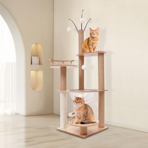 Shiyinge KatzenklettergerüSt Katzenkratzbaum Kratzbaum Vielseitiges Katzenbaum Katzenhaus Stabiler Kletterbaum mehrstufiger Katzenturm SpielbäLle Mit 3 Sprungplattformen und 4 hängende Bälle Shiyinge KatzenklettergerüSt Katzenkratzbaum Kratzbaum Vielseitiges Katzenbaum Katzenhaus Stabiler Kletterbaum mehrstufiger Katzenturm SpielbäLle Mit 3 Sprungplattformen und 4 hängende Bälle von Shiyinge