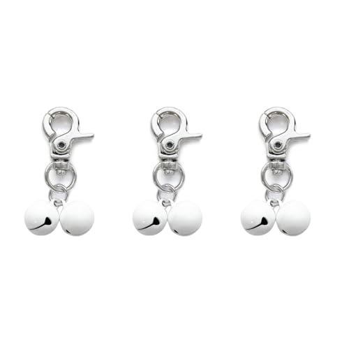 3 x Hundeglocken für Hundehalsband, lauter Anhänger für Haustier, Spaziergänge, Training, Haustiermarken-Clip, Anti-Verlust-Halsband-Clip, Outdoor-Zubehör 3 x Hundeglocken für Hundehalsband, lauter Anhänger für Haustier, Spaziergänge, Training, Haustiermarken-Clip, Anti-Verlust-Halsband-Clip, Outdoor-Zubehör von Shntig