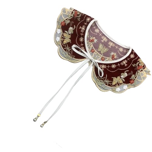 Besticktes Halsband mit Spitze, antikes besticktes Halsband für alte Kunst, süßes Mädchen, Spitze, dekorativer Schal, besticktes Halsband für Hunde Besticktes Halsband mit Spitze, antikes besticktes Halsband für alte Kunst, süßes Mädchen, Spitze, dekorativer Schal, besticktes Halsband für Hunde von Shntig