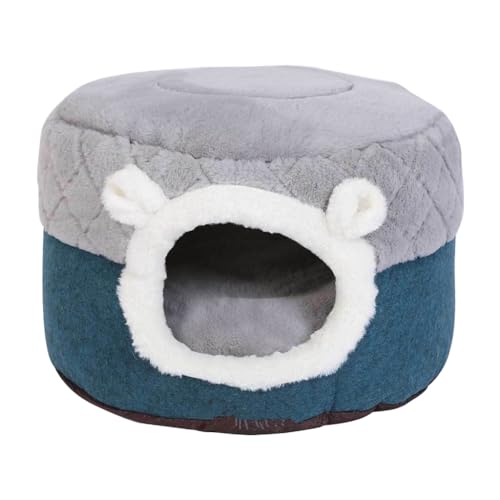 Katzenbett, rundes Haus, kleines Kätzchen, Plüsch-Schlafbett, warmes Kissen, Bettwäsche für Haustiere, Katzen, kleine Hunde, verdicktes Futter Katzenbett, rundes Haus, kleines Kätzchen, Plüsch-Schlafbett, warmes Kissen, Bettwäsche für Haustiere, Katzen, kleine Hunde, verdicktes Futter von Shntig