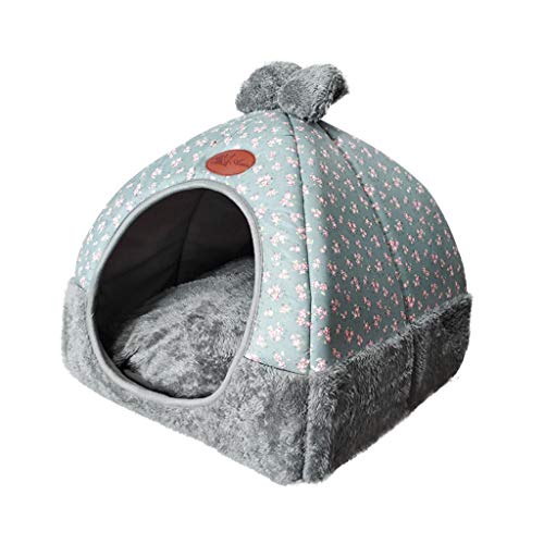 Katzenbett für Indoor-Katzen, kleine Hunde, warmes Bett, Haus, waschbar, Welpenzelt, Bett, Kätzchen, Höhle, Hütte, abnehmbares Kissen Katzenbett für Indoor-Katzen, kleine Hunde, warmes Bett, Haus, waschbar, Welpenzelt, Bett, Kätzchen, Höhle, Hütte, abnehmbares Kissen von Shntig