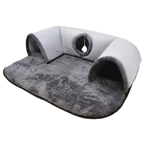 Shntig Faltbarer Spieltunnel für Katzen, robuste Polyester-Konstruktion, fördert natürliche Neugier und Spiel, faltbare Katzen Shntig Faltbarer Spieltunnel für Katzen, robuste Polyester-Konstruktion, fördert natürliche Neugier und Spiel, faltbare Katzen von Shntig
