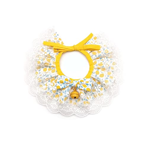 Süßes Katzenhalsband, Spitzenschal, verstellbare Katzen-Halskette mit kleiner Glocke, Welpenhalsband, Katzenzubehör, Haustierzubehör Süßes Katzenhalsband, Spitzenschal, verstellbare Katzen-Halskette mit kleiner Glocke, Welpenhalsband, Katzenzubehör, Haustierzubehör von Shntig