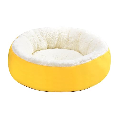 Weiches Plüsch-Haustierbett für Katzen, kleine Hunde, rund, selbstwärmend, Herbst, Winter, Innenschlafunterteil Weiches Plüsch-Haustierbett für Katzen, kleine Hunde, rund, selbstwärmend, Herbst, Winter, Innenschlafunterteil von Shntig