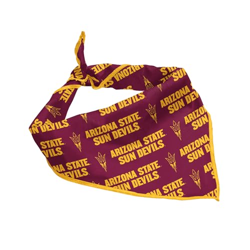 Arizona State Sun Devils Bandana für Hunde und Katzen, offizielles Lizenzprodukt, passend für Haustiere, tolle Geschenkidee, einfach zu binden, Größe L, 71,1 cm von ShopInstaPets