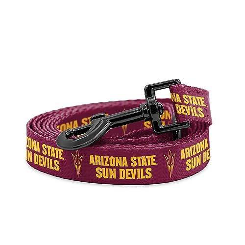 Arizona State Sun Devils Halsbänder und Leinen, offizielles Lizenzprodukt, passend für alle Haustiere. (1,8 m lange Leine) von ShopInstaPets
