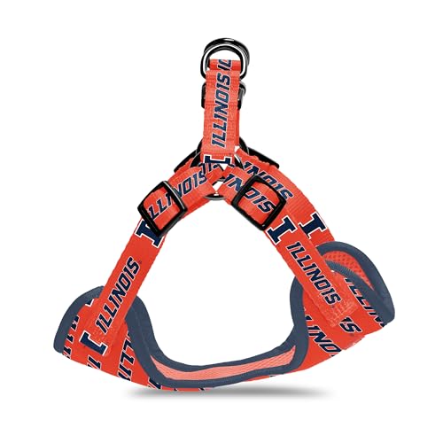 Illinois Fighting Illini Hundegeschirr, offizielles Lizenzprodukt, verstellbar, bequem, robust und langlebig, tolle Geschenkidee, Größe M Illinois Fighting Illini Hundegeschirr, offizielles Lizenzprodukt, verstellbar, bequem, robust und langlebig, tolle Geschenkidee, Größe M von ShopInstaPets