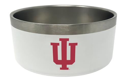 Indiana Hoosiers Futternapf aus Edelstahl, 907 ml, offizielles Lizenzprodukt der NCAA Indiana Hoosiers Futternapf aus Edelstahl, 907 ml, offizielles Lizenzprodukt der NCAA von ShopInstaPets