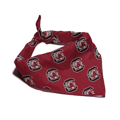 NCAA Bandana für Hunde und Katzen, offizielles Lizenzprodukt, passend für Haustiere, tolle Geschenkidee, einfach zu binden (groß, South Carolina Gamecocks) von ShopInstaPets