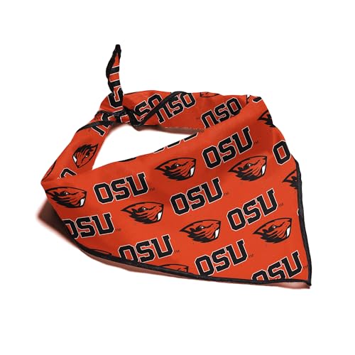 Oregon State Beavers Bandana für Hunde und Katzen, offizielles Lizenzprodukt, passend für Haustiere, tolle Geschenkidee, leicht zu binden, Größe S, 33 cm von ShopInstaPets