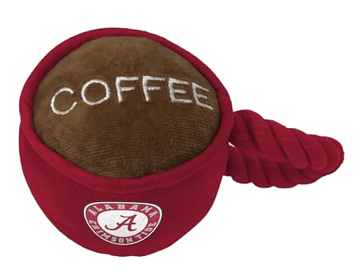 ShopInstaPets Alabama Crimson Tide Kaffeetasse Hundespielzeug | Seil und Quietschspielzeug | für Hunde, offizielles Lizenzprodukt von ShopInstaPets