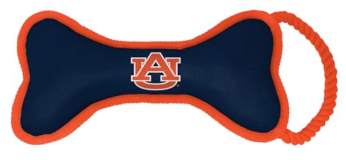 ShopInstaPets NCAA Hundespielzeug in Knochenform, mit Quietscher und Seil, langlebig und lustig für Hunde, Rotbraun ShopInstaPets NCAA Hundespielzeug in Knochenform, mit Quietscher und Seil, langlebig und lustig für Hunde, Rotbraun von ShopInstaPets