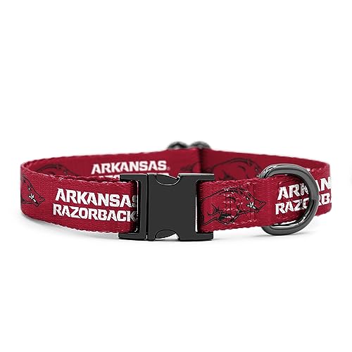 Arkansas Razorbacks Halsbänder und Leinen, offizielles Lizenzprodukt, passend für alle Haustiere, Größe M von Shopinstapets