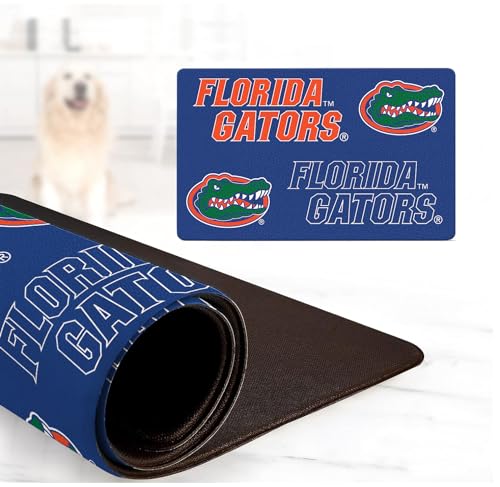 NCAA Offiziell lizenzierte Futter- und Wassermatte für Hunde und Katzen | 45,7 x 73,7 cm | rutschfest | wasserdicht (Florida Gators) von Shopinstapets