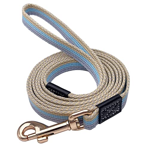 Shorven Hundeleine, weiches Baumwollnetz, Basic-Trainings-Leine, 1,5 m lang, 1,5 cm breit, Blau von Shorven
