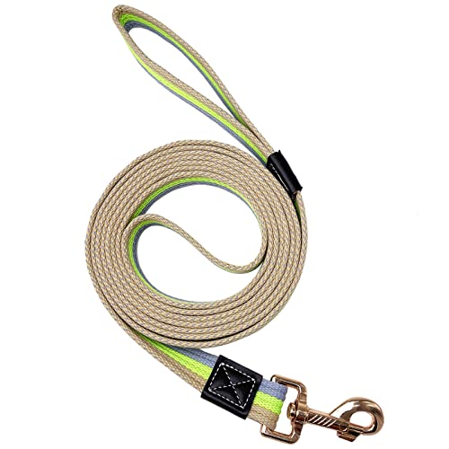 Shorven Hundeleine, weiches Baumwollnetz, Basic-Trainings-Leine, 1,5 m lang, 2,2 cm breit, Grün von Shorven
