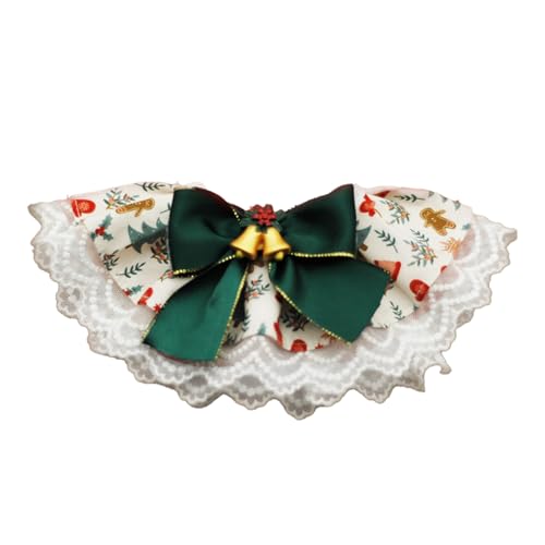 Shouxiut Weihnachts-Hundehalstuch, weich, verstellbar, Weihnachts-Lätzchen, niedlich, Spitze, atmungsaktiv, Haustier-Schal, wendbar, Haustierzubehör für Haustiere Shouxiut Weihnachts-Hundehalstuch, weich, verstellbar, Weihnachts-Lätzchen, niedlich, Spitze, atmungsaktiv, Haustier-Schal, wendbar, Haustierzubehör für Haustiere von Shouxiut