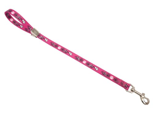 Show Tech Grooming Noose with Pawprint Hot Pink 45 x 1.5 cm von Show Tech