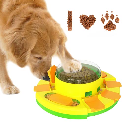 Mingfuxin Hunde-Puzzle-Spielzeug, interaktives Hundespielzeug für IQ-Training und geistige Stimulation, Leckerli-Dosierung für langsame Futternäpfe, Spielzeug für große, mittelgroße und kleine Hunde (grün) von Mingfuxin