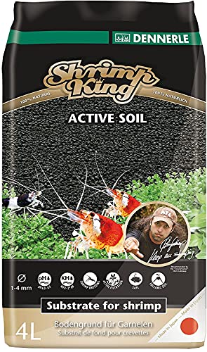 Dennerle Shrimp King Active Soil 4 Liter - Bodengrund für Garnelen und Aquascaping von Dennerle