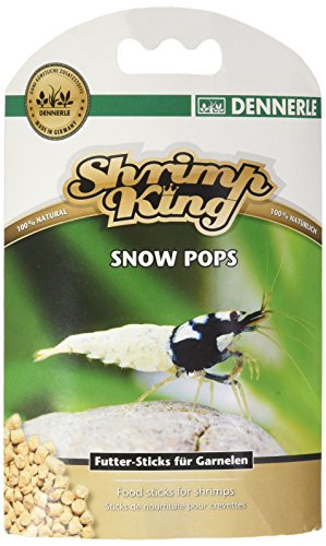 Dennerle Shrimp King Snow Pops 40 g - sinkfähige Futtersticks aus Bio Sojakleie - für ausgeglichenes Wachstum und Vermehrungsfreude von Dennerle