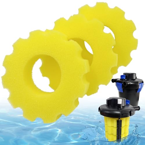 Ersatz-Schwammfilter-Media-Pads für Vivohome biologischen Teichfilter, kompatibel mit Vivogrow 1050 GPH Druck-Koi-Fischteichfilter, 3 Stück Ersatz-Schwammfilter-Media-Pads für Vivohome biologischen Teichfilter, kompatibel mit Vivogrow 1050 GPH Druck-Koi-Fischteichfilter, 3 Stück von ShuRex
