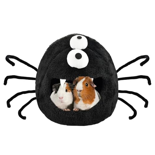 ShuRung Halloween Kleines Haustierbett, Spinnenform, Höhle Versteck für Meerschweinchen, Kleintiere, Schlafnest, Bett, Haus, Käfig, Zubehör für Hamster, Meerschweinchen, Zwerg, Kaninchen, Kaninchen, ShuRung Halloween Kleines Haustierbett, Spinnenform, Höhle Versteck für Meerschweinchen, Kleintiere, Schlafnest, Bett, Haus, Käfig, Zubehör für Hamster, Meerschweinchen, Zwerg, Kaninchen, Kaninchen, von ShuRung