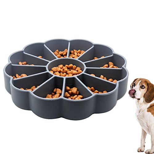 Shuimitao Hund-Puzzle-Schüssel - Langsamer Futternapf aus Silikon für Hunde,Futternäpfe für langsamere Nahrung für Haustiere, lustige Hundenäpfe, verhindern das Ersticken, gesunde von Shuimitao