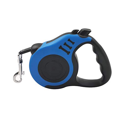 Shujin Hunde Hundeleine Ausziehbar Einziehbarer Hundekopfhalter EIN Knopf für Bremse und Lock Sicherheitssystem für Hunde in Allen Größen(Blau，3m) von Shujin