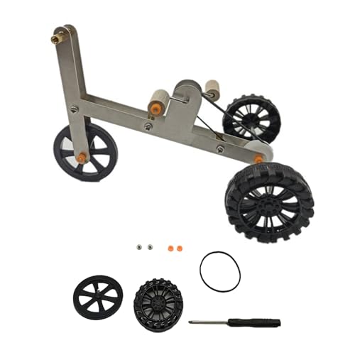 Shulemin Fahrradförmiges Papageienspielzeug, Trainingsfahrrad, lustiger Vogel, Nymphensittich, Sittich, Sittich, Mini-Metall, 4 Räder, Fahrrad, Fußtraining, pädagogisches Haustier 1 Satz von Shulemin