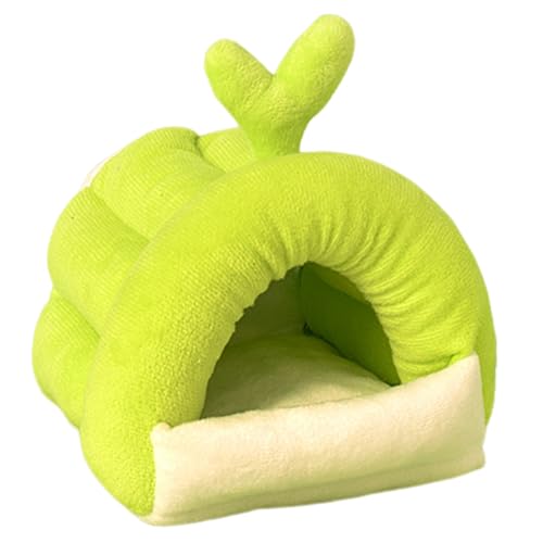 Shulemin Keine Verformung, Haustierbett, gemütliches Hamster-Schlafnest, Keine Verformung, atmungsaktiv, warm, superweicher Stoff, niedliches Hamster-Baumwollhaus, bequemes Hamsternest Leuchtendes G von Shulemin