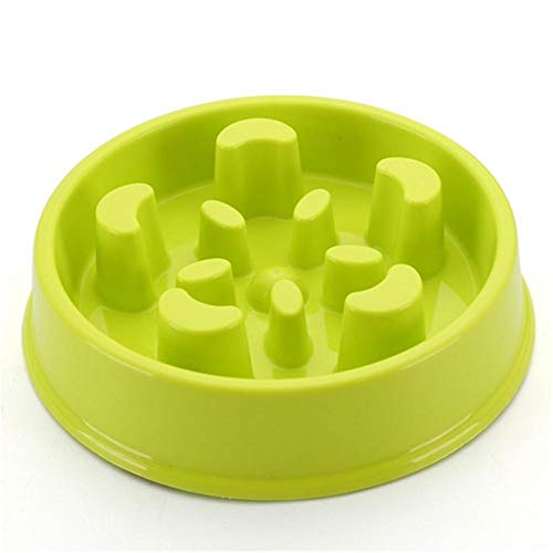 Futternapf Katze Hundenapf Dog Treat Puzzle Spielzeug Katzen Puzzle Feeder Hundenäpfe Medium Welpenfutter Wet Bowl Slow Feeder Fressnapf Green-a von Shulishishop