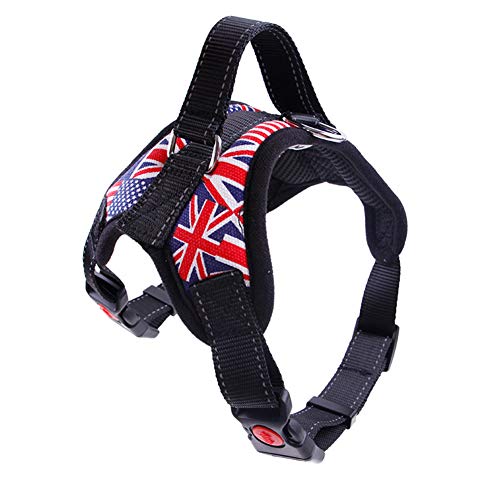 Hundegeschirr Für Mittlere Hunde Hundegeschirr Welpengeschirr für kleine Hunde Kein Zuggurt für Hunde Reflektierendes Hundegeschirr Hundelaufgeschirr 6,XL von Shulishishop