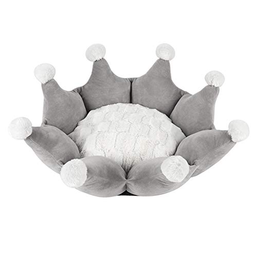 Hundehaus Für Drinnen Katzenhöhle Haustierbetten Für Katzen Günstige Hundebetten Hundekomfortbett Plüsch Hundebett Hund Schlafsofa Hundehöhlenbett 50X56,Grey von Shulishishop