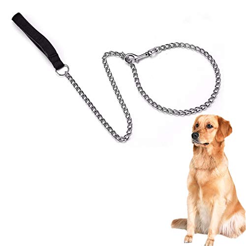 Hundeleine Große Hunde Hundeleine Hundekette Hundeleine bequem Seil Hund führen Hundetraining Lead Dog Slip Lead Hund führt stark Slip Lead für Hunde Black,2mm-120cm von Shulishishop