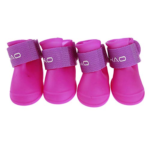 Hundeschuhe Pfotenschutz Pfotenschutz Hund Haustierstiefel Hundestiefel für verletzte Pfoten wasserdicht Hund Regenstiefel Purple,l Hundeschuhe Pfotenschutz Pfotenschutz Hund Haustierstiefel Hundestiefel für verletzte Pfoten wasserdicht Hund Regenstiefel Purple,l von Shulishishop