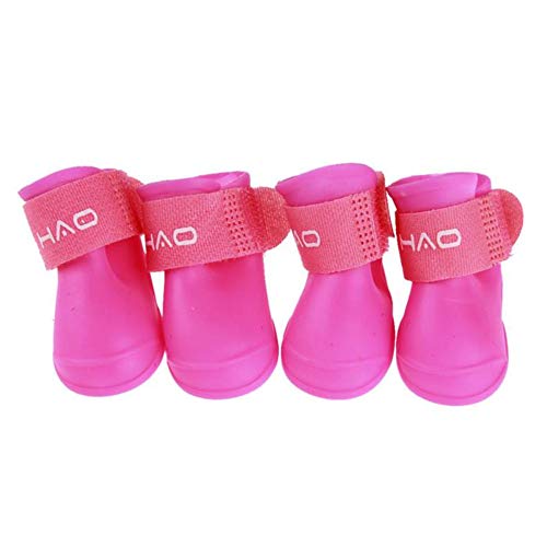 Hundeschuhe Pfotenschutz Pfotenschutz Hund Haustierstiefel Hundestiefel für verletzte Pfoten wasserdicht Hund Regenstiefel pink,m Hundeschuhe Pfotenschutz Pfotenschutz Hund Haustierstiefel Hundestiefel für verletzte Pfoten wasserdicht Hund Regenstiefel pink,m von Shulishishop