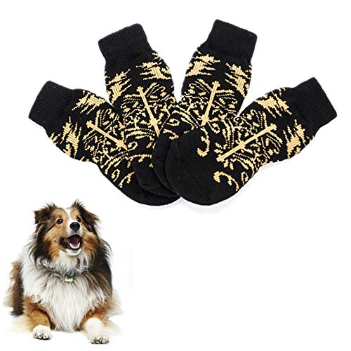 Hundestiefel Hundeschuhe Wasserdicht Hundeschuhe rutschfest rutschfeste Hundesocken Hundeschuhe Hundestiefel für verletzte Pfoten wasserdicht d,3XL von Shulishishop