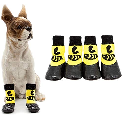 Hundestiefel Pfotenschutz Für Hunde Wasserdicht Hundesocken Hundeschuhe für große Hunde Hundeschuhe rutschfest Haustierstiefel Hundepfotenschutz Yellow,#4 Hundestiefel Pfotenschutz Für Hunde Wasserdicht Hundesocken Hundeschuhe für große Hunde Hundeschuhe rutschfest Haustierstiefel Hundepfotenschutz Yellow,#4 von Shulishishop